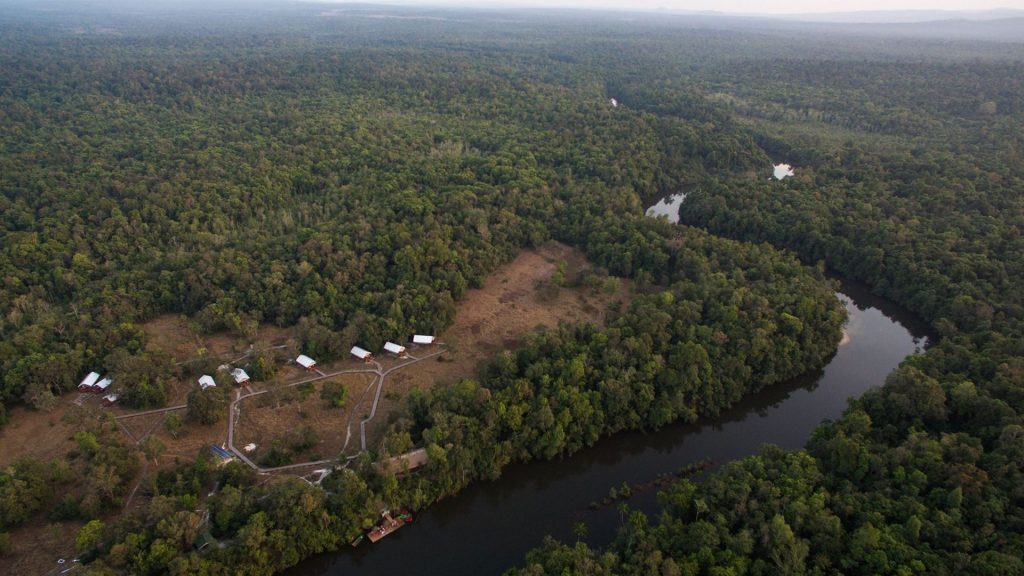 Cardamom Tented Camp from the Air